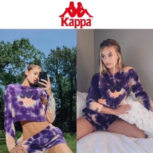 Kappa Authentic Galz Crop Tie Dye Pullover - Picture 1 of 7